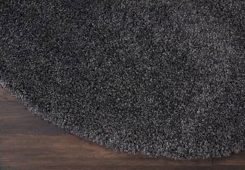 Nourison Malibu Shag Grey Round 40 X 40 Area Rug 805-114120 Image 1