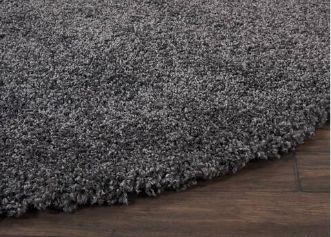 Nourison Malibu Shag Grey Round 40 X 40 Area Rug 805-114120 Image 5