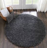 Nourison Malibu Shag Grey Round 40 X 40 Area Rug  805-114120 Thumb 4