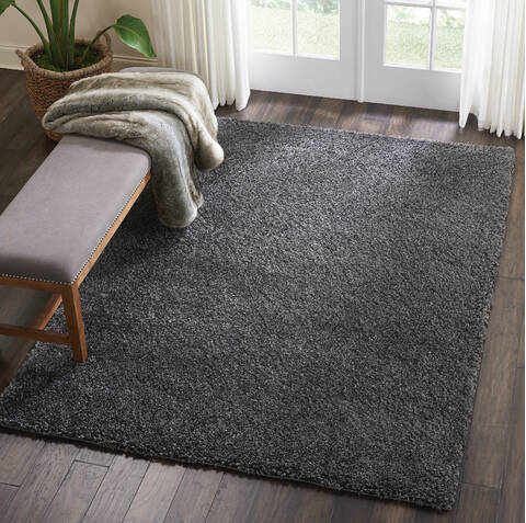Nourison Malibu Shag Grey 53 X 73 Area Rug 805-114121 Image 4
