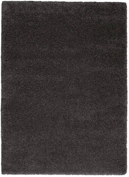 Nourison Malibu Shag Grey Rectangle 5x7 ft Polypropylene Carpet 114121