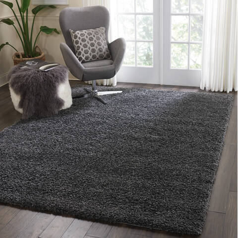 Nourison Malibu Shag Grey 67 X 96 Area Rug 805-114124 Image 3