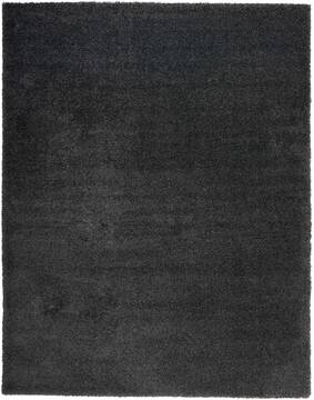 Nourison Malibu Shag Grey Rectangle 9x12 ft Polypropylene Carpet 114128