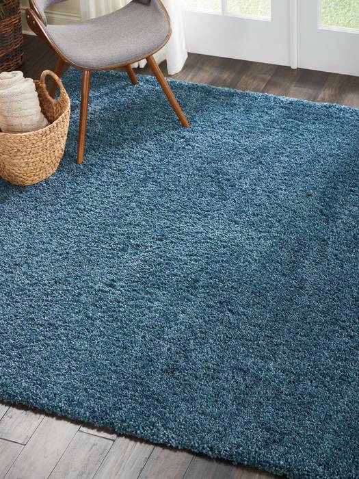 Nourison MALIBU SHAG Blue Square 67 X 67 Area Rug 805-114135 Image 1