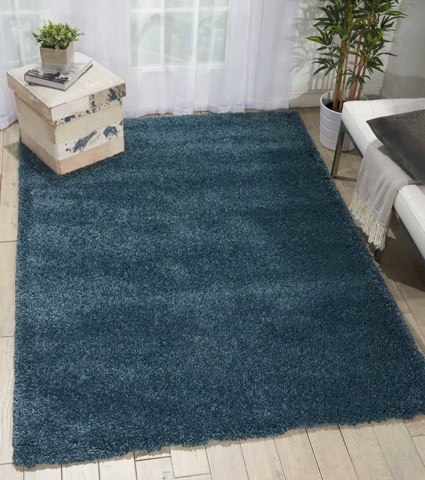 Nourison MALIBU SHAG Blue 710 X 910 Area Rug 805-114139 Image 1
