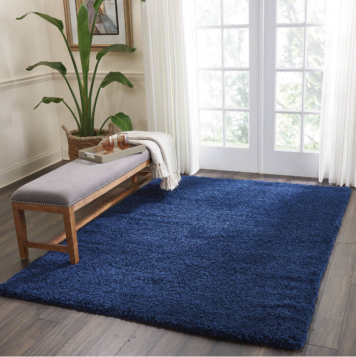 Nourison Malibu Shag Blue 53 X 73 Area Rug 805-114145 Image 3
