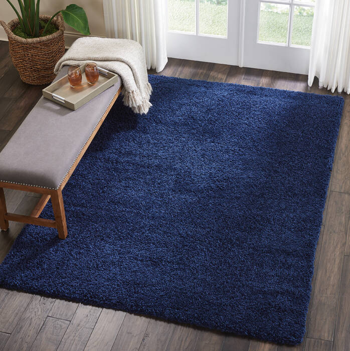 Nourison Malibu Shag Blue 53 X 73 Area Rug 805-114145 Image 4