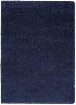Nourison Malibu Shag Blue Rectangle 5x7 ft Polypropylene Carpet 114145