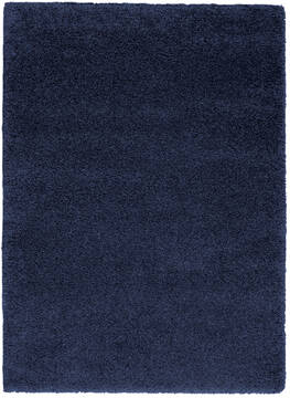 Nourison Malibu Shag Blue Rectangle 5x7 ft Polypropylene Carpet 114145