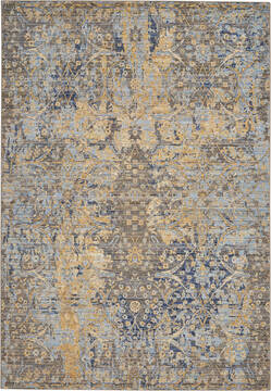Nourison Majestic Beige Rectangle 6x9 ft Wool Carpet 114156