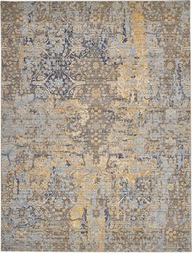 Nourison Majestic Beige Rectangle 8x11 ft Wool Carpet 114157