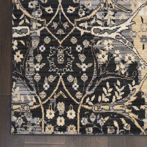 Nourison Majestic Black 96 X 128 Area Rug 805-114159 Image 1