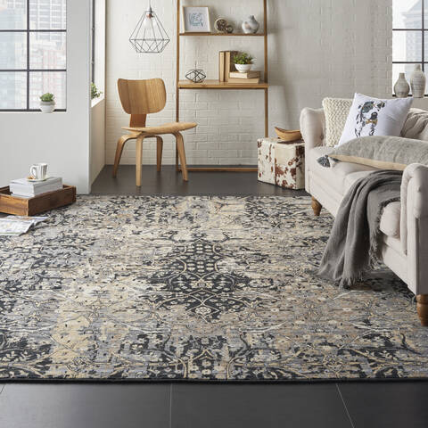 Nourison Majestic Black 96 X 128 Area Rug 805-114159 Image 3