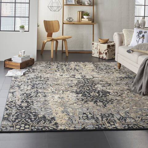 Nourison Majestic Black 96 X 128 Area Rug 805-114159 Image 5