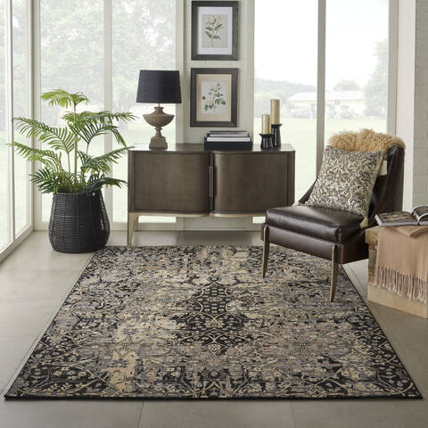 Nourison Majestic Black 56 X 80 Area Rug 805-114161 Image 3