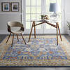 Nourison Majestic Blue 79 X 99 Area Rug  805-114162 Thumb 3