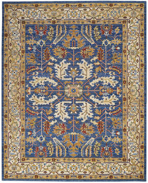 Nourison Majestic Blue 7'9" X 9'9" Area Rug  805-114162