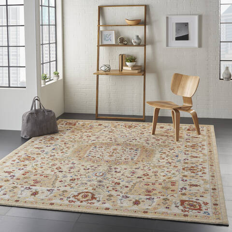 Nourison Majestic Grey 79 X 99 Area Rug 805-114166 Image 5