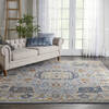 Nourison Majestic Blue 79 X 99 Area Rug  805-114167 Thumb 3