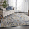 Nourison Majestic Blue 79 X 99 Area Rug  805-114167 Thumb 5