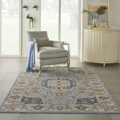 Nourison Majestic Blue 56 X 80 Area Rug 805-114168 Image 3