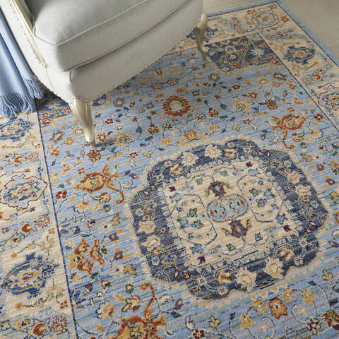 Nourison Majestic Blue 56 X 80 Area Rug 805-114168 Image 4