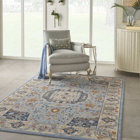 Nourison Majestic Blue 56 X 80 Area Rug 805-114168 Image 5
