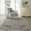 Nourison Majestic Blue 56 X 80 Area Rug  805-114168 Thumb 3