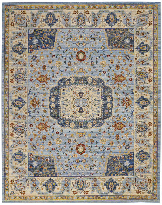 Nourison Majestic Blue 96 X 128 Area Rug 805-114170 Image 0