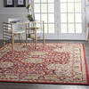 Nourison Majestic Red 79 X 99 Area Rug  805-114174 Thumb 5