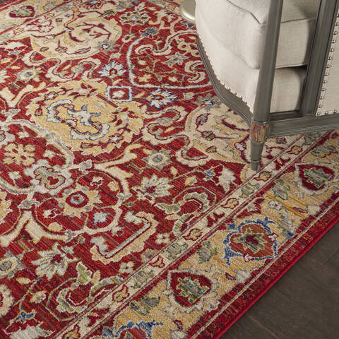 Nourison Majestic Red 56 X 80 Area Rug 805-114175 Image 4