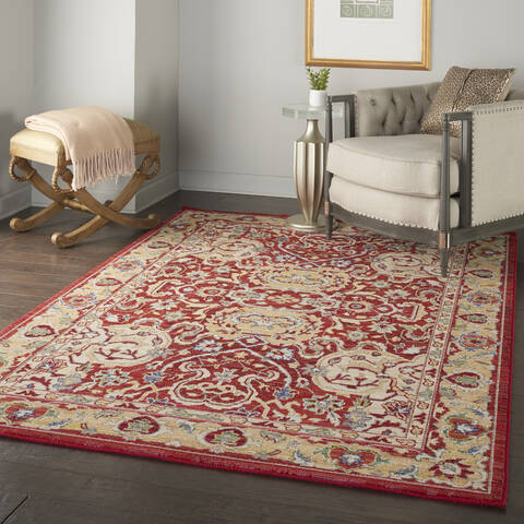 Nourison Majestic Red 56 X 80 Area Rug 805-114175 Image 5