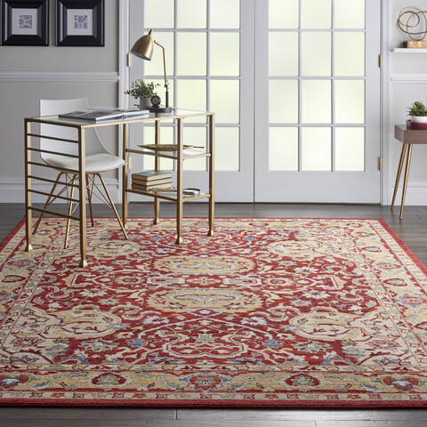 Nourison Majestic Red 86 X 116 Area Rug 805-114176 Image 3