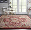 Nourison Majestic Red 86 X 116 Area Rug  805-114176 Thumb 3