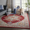 Nourison Majestic Red 79 X 99 Area Rug  805-114178 Thumb 5