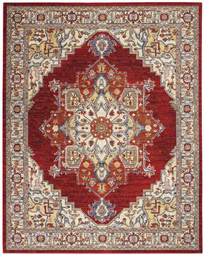 Nourison Majestic Red 7'9" X 9'9" Area Rug  805-114178