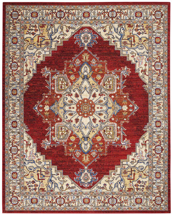 Nourison Majestic Red 96 X 128 Area Rug 805-114179 Image 0
