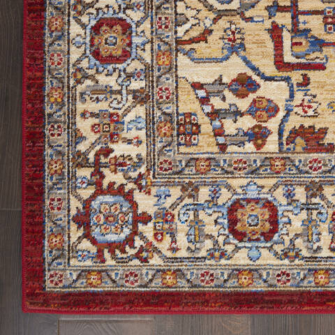 Nourison Majestic Red 86 X 116 Area Rug 805-114180 Image 1