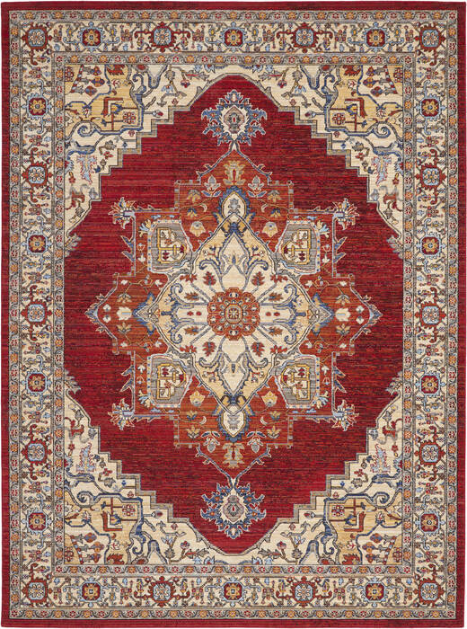 Nourison Majestic Red 86 X 116 Area Rug 805-114180 Image 0