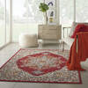 Nourison Majestic Red 56 X 80 Area Rug  805-114181 Thumb 5