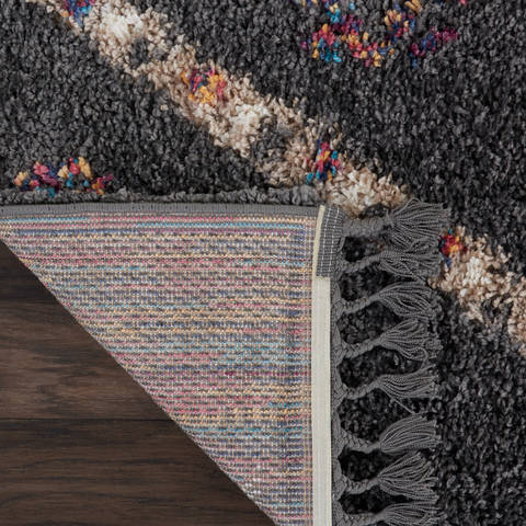 Nourison NORDIC SHAG Grey 90 X 120 Area Rug 805-114186 Image 7