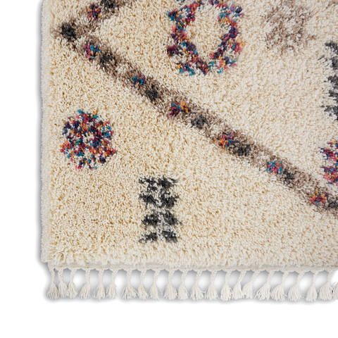 Nourison NORDIC SHAG White 53 X 79 Area Rug 805-114188 Image 5