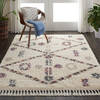 Nourison NORDIC SHAG White 53 X 79 Area Rug 805-114188 Thumb 1