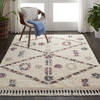 Nourison NORDIC SHAG White 53 X 79 Area Rug  805-114188 Thumb 1