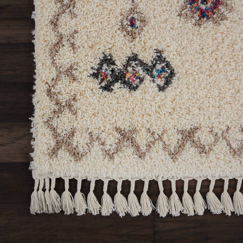 Nourison Nordic Shag Beige 40 X 63 Area Rug 805-114191 Image 1