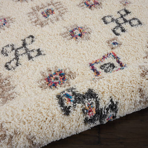 Nourison Nordic Shag Beige 40 X 63 Area Rug 805-114191 Image 2