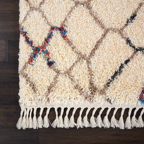 Nourison NORDIC SHAG White 40 X 63 Area Rug 805-114195 Image 4