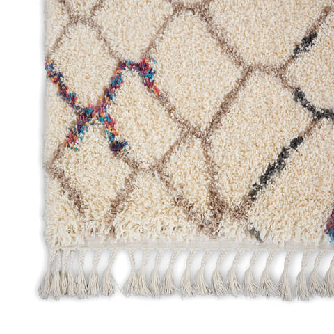 Nourison NORDIC SHAG White 40 X 63 Area Rug 805-114195 Image 5
