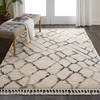 Nourison NORDIC SHAG White 40 X 63 Area Rug  805-114195 Thumb 1