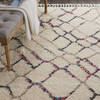 Nourison NORDIC SHAG White 40 X 63 Area Rug 805-114195 Thumb 2